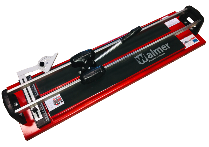 Zdjęcie przedstawia ręczną maszynkę do cięcia płytek polskiej firmy Walmer - model MGŁR II 800. The photo shows a manual tile cutter from the Polish company Walmer - model MGŁR II 800. Das Foto zeigt einen manuellen Fliesenschneider der polnischen Firma Walmer - Modell MGŁR II 800. La foto muestra una cortadora de azulejos manual de la empresa polaca Walmer - modelo MGŁR II 800. La photo montre un coupe-carreaux manuel de la société polonaise Walmer - modèle MGŁR II 800. Nella foto è raffigurato un tagliapiastrelle manuale dell'azienda polacca Walmer - modello MGŁR II 800. Η φωτογραφία δείχνει ένα χειροκίνητο κόφτη πλακιδίων από την πολωνική εταιρεία Walmer - μοντέλο MGŁR II 800.